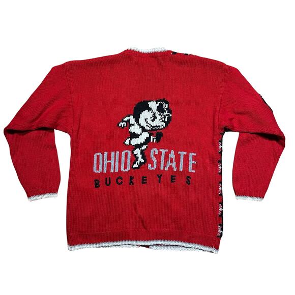 Vintage Belle Pointe Ohio State Buckeyes OSU Cardigan Sweater Medium - Picture 5 of 5